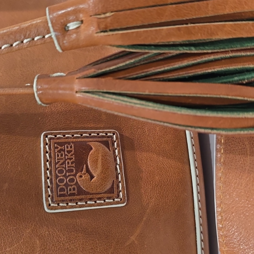 NWT â
Dooney & Bourke Florentini Natural Leather Drawstring Bag ⨠New with Tags - Picture 9 of 16